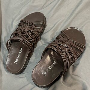 Jeffrey Campbell Brown Braided Sandals